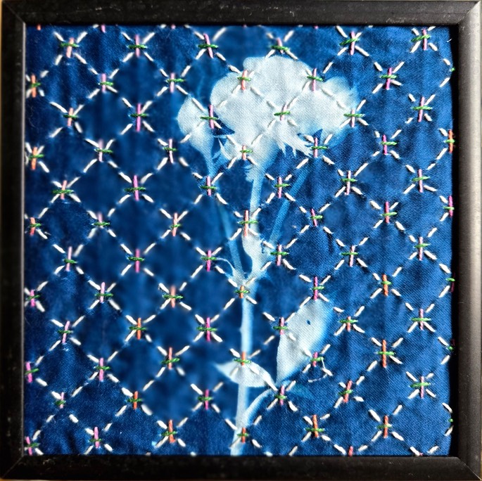 rose lattice framed